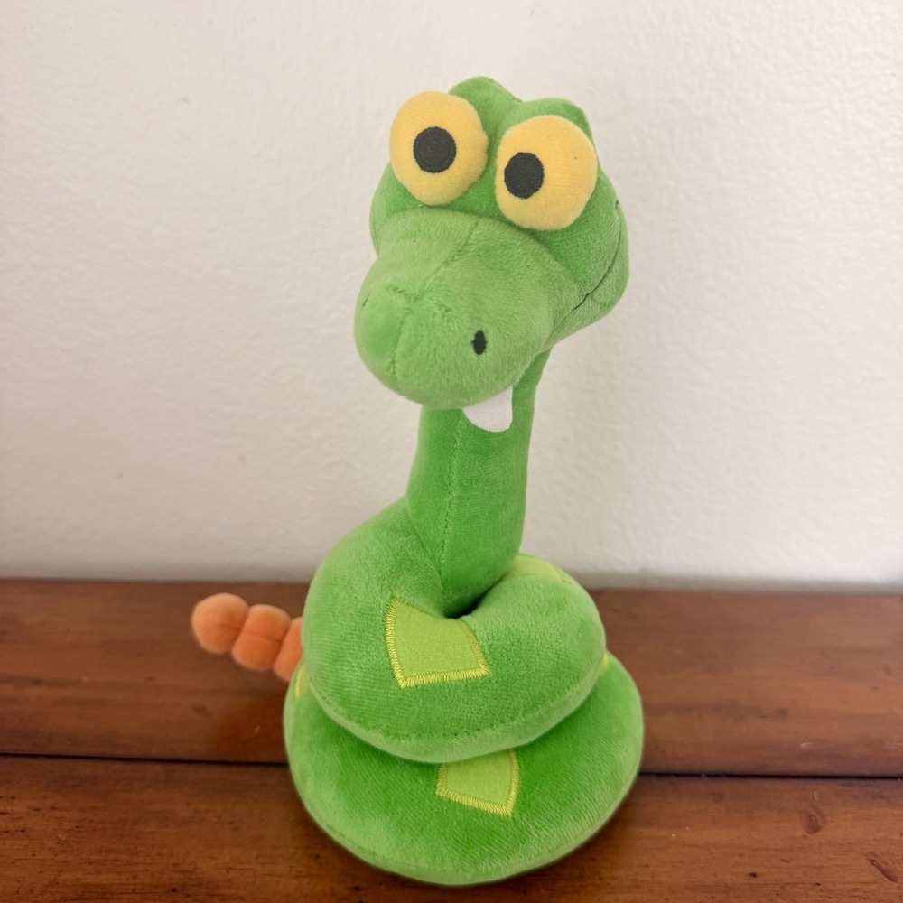 Disney Jungle Book Snake Plush Toy KAA 9" Green Stuffed Animal